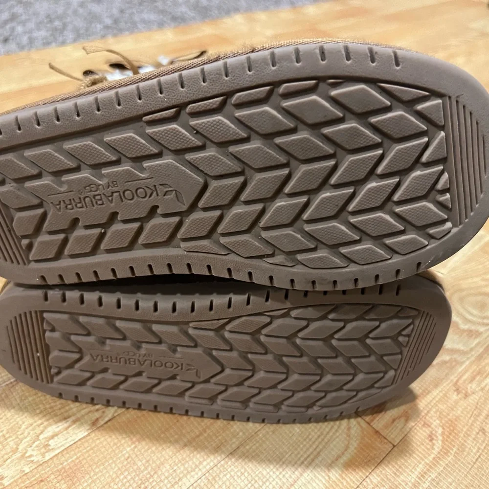 Koolaburra by UGG‎ Kids Brown Faux Suede Winter Boots Bow Back Cozy Warm Shoes